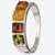 Baltic Amber Multicolored Ring
